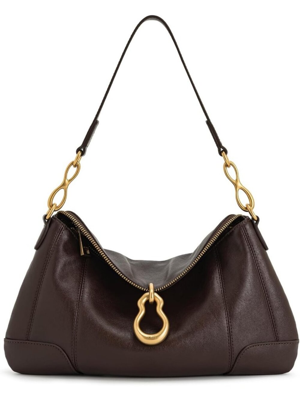 Chic Metal Pendant Shoulder Bag - Stylish Embellished Handbag for Women